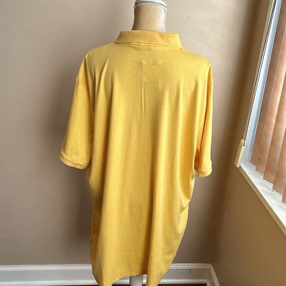 Polo Ralph lauren Mens Yellow Polo shirt Sz 2XL NWT Pony Logo Short Sleeve - Picture 3 of 3